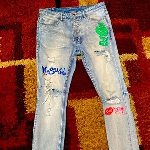 Men’s Ksubi denim slim fit jeans